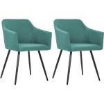 Jedálenské stoličky vidaxl zelenej farby v modernom štýle 2 ks balenie 