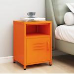 Nočné stolíky vidaxl oranžovej farby z kovu 