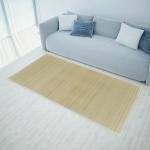 vidaXL Obdĺžnikový prírodný bambusový koberec 150x200 cm