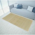 vidaXL Obdĺžnikový prírodný bambusový koberec 120x180 cm