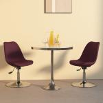Jedálenské stoličky vidaxl fialovej farby s nastaviteľnou výškou 2 ks balenie 