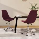Jedálenské stoličky vidaxl fialovej farby v modernom štýle s nastaviteľnou výškou 2 ks balenie 