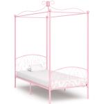 Jednolôžkové postele vidaxl ružovej farby v elegantnom štýle 