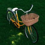 Košíky na bicykel vidaxl hnedej farby z prútia 