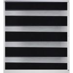 vidaXL Roleta vzor zebra, 80 x 150 cm, čierna