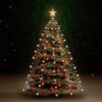 vidaXL Svetelná sieť na vianočný stromček 180 LED, 180 cm