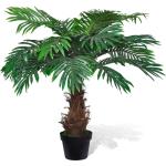 vidaXL Umelá palma Cykas v črepníku, 80 cm