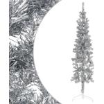 Vianočné stromčeky vidaxl striebornej farby z polyvinylchloridu 