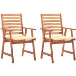Jedálenské stoličky vidaxl v rustikálnom štýle s tropickým vzorom z dreva 2 ks balenie 