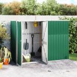 Záhradné domčeky na náradie vidaxl zelenej farby z ocele 