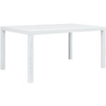 Jedálenské stoly vidaxl bielej farby z plastu 
