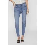 Dámske Skinny jeans Vila modrej farby z bavlny vo veľkosti XXL v zľave 
