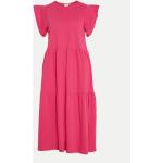 Dámske Denné šaty Vila BIO ružovej farby z bavlny udržateľná móda 