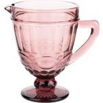Džbány Kondela ružovej farby vo vintage štýle zo skla 
