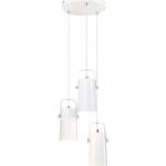 Visiace lampy Kondela bielej farby v zľave kompatibilné s E14 