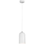 Visiace lampy Kondela bielej farby v minimalistickom štýle v zľave kompatibilné s E27 