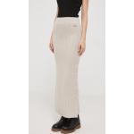 Dámske Designer Puzdrové sukne Calvin Klein béžovej farby z vlny vo veľkosti XS s dĺžkou: Maxi 
