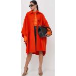 Dámske Jarné kabáty PINKO oranžovej farby z polyesteru vo veľkosti XS v zľave 
