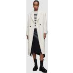 Dámske Zimné kabáty AllSaints bielej farby z bavlny Oversize udržateľná móda 