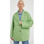 Dámske Zimné kabáty American Vintage zelenej farby vo vintage štýle z polyesteru vo veľkosti XS 