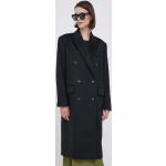 Dámske Designer Zimné kabáty Calvin Klein čiernej farby z viskózy vo veľkosti M v zľave 