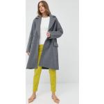Dámske Zimné kabáty Emporio Armani sivej farby z bavlny vo veľkosti M 