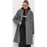 Dámske Designer Zimné kabáty Karl Lagerfeld sivej farby z vlny vo veľkosti M udržateľná móda 