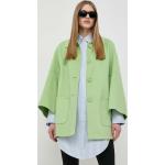 Dámske Zimné kabáty zelenej farby z vlny vo veľkosti XS 