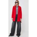 Dámske Zimné kabáty MAX & CO. červenej farby z vlny vo veľkosti M 