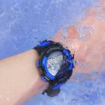 Pánske Náramkové hodinky nepremokavé viacfarebné v športovom štýle s motívom Halloween s digitálnym displejom 