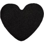Koberce čiernej farby s motívom: Srdcia 