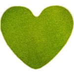 Koberce zelenej farby s motívom: Srdcia 