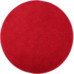 Okrúhle koberce červenej farby s motívom: Vianoce 