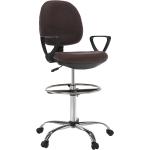 Kancelárske stoličky Kondela hnedej farby z kovu s nastaviteľnou výškou v zľave 