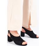 Dámske Kožené sandále sivej farby v elegantnom štýle vo veľkosti 38 s výškou opätku 7 cm - 9 cm s prackou v zľave na leto 