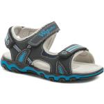 Chlapčenské Nízke sandále modrej farby z koženky vo veľkosti 32 na štandardné nohy na leto 