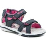 Dievčenské Kožené sandále ružovej farby z koženky vo veľkosti 30 na štandardné nohy na leto 