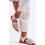 Dámske Kožené sandále kesi sivej farby v elegantnom štýle vo veľkosti 38 s prackou protišmykové v zľave na leto 