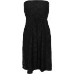 Dámske Čipkované šaty čiernej farby v party štýle vo veľkosti 4 XL bez rukávov v zľave na Párty 