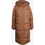 Dámske Zimné kabáty ONLY hnedej farby s prešívaným vzorom v zľave - vysoká postava 