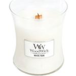 WoodWick Vonná sviečka váza White Teak 275 g