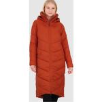 Dámske Zimné kabáty woox nepremokavé tmavo červenej farby s prešívaným vzorom vo veľkosti XL v zľave udržateľná móda 