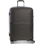 Veľké cestovné kufre čiernej farby v elegantnom štýle na zips integrovaný zámok objem 63 l 