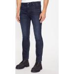 Pánske Slim Fit jeans WRANGLER Larston tmavo modrej farby z bavlny v zľave 