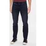 Pánske Slim Fit jeans WRANGLER Larston tmavo modrej farby z bavlny v zľave 