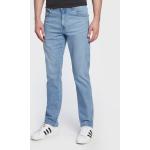 Pánske Slim Fit jeans WRANGLER modrej farby z bavlny v zľave 
