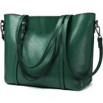 Dámske Elegantné kabelky zelenej farby v elegantnom štýle z polyuretánu na zips v zľave 