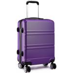 Malé cestovné kufre fialovej farby integrovaný zámok v zľave 