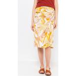 Dámske Midi sukne Camaieu krémovej farby z polyesteru s dĺžkou: Pod kolená v zľave 