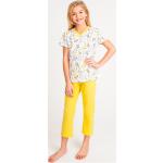Dievčenské Detské pyžamá žltej farby v zľave 
